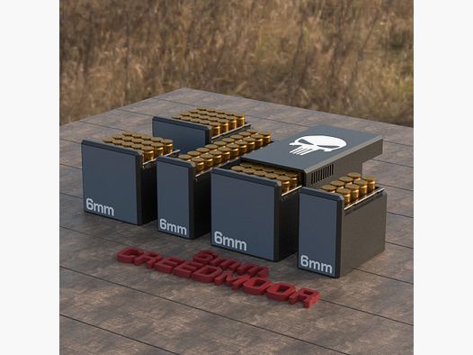 Filamelt Munitionsbox / Ammo 6mm Creedmoor – Patronenbox für 50 Schuss, Made in Germany