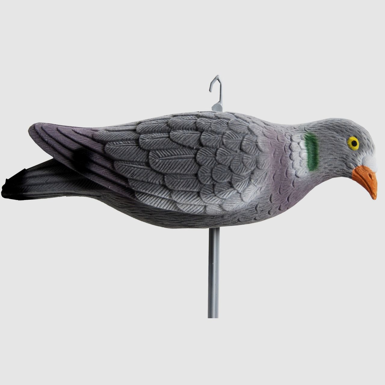 Flocked full feeding pigeon 33 cm