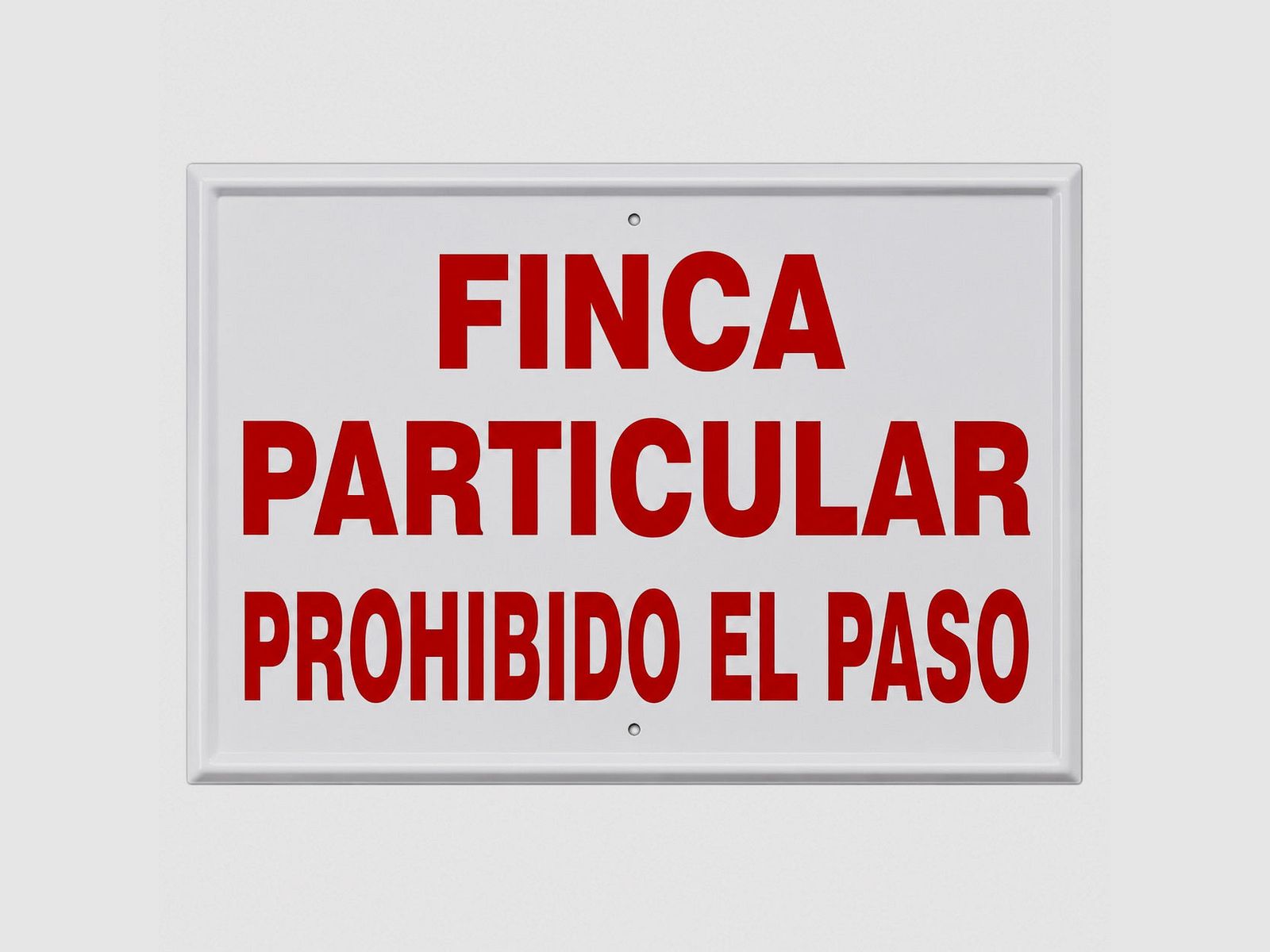 Schild Privatbesitz Durchgang Verboten Spanien 50x33 cm