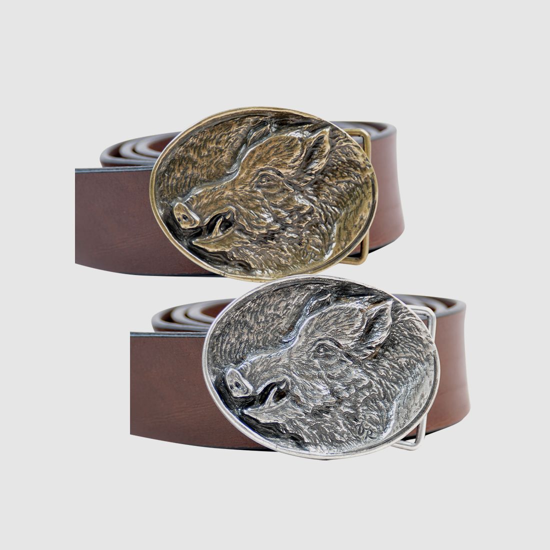 Belt buckle "Wild boar head"
