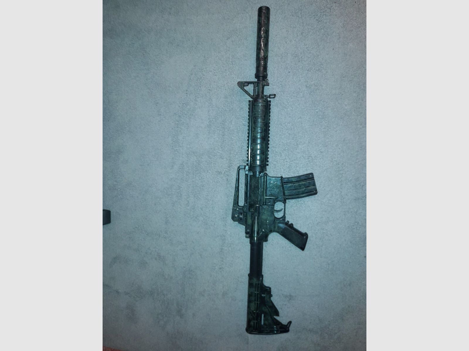 M4 AEG Softair 0.5J GSG Sport-Serie camouflage jungle vert ensemble complet