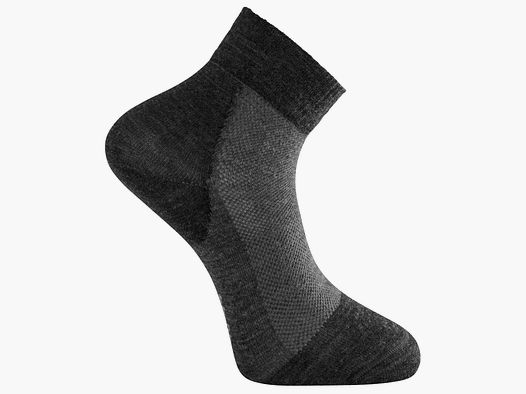 Woolpower Socken Skilled Liner Short dunkelgrau schwarz