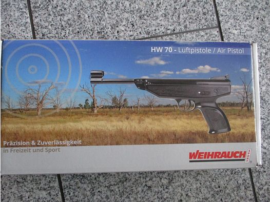 Weihrauch air pistol HW70 in caliber 4.5 mm NEW