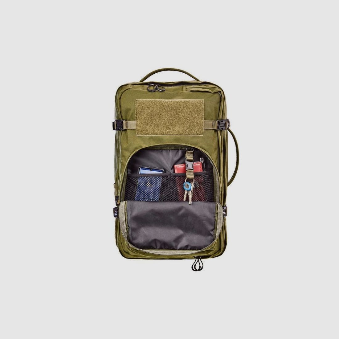 Mochila de viaje Bergara 30l verde oscuro