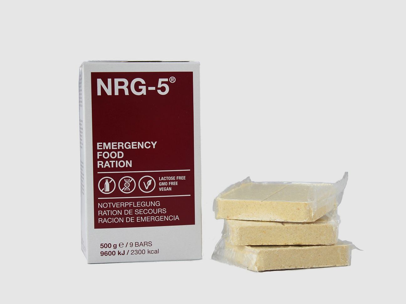 Notverpflegung, NRG-5, 500 g, (9 Riegel)