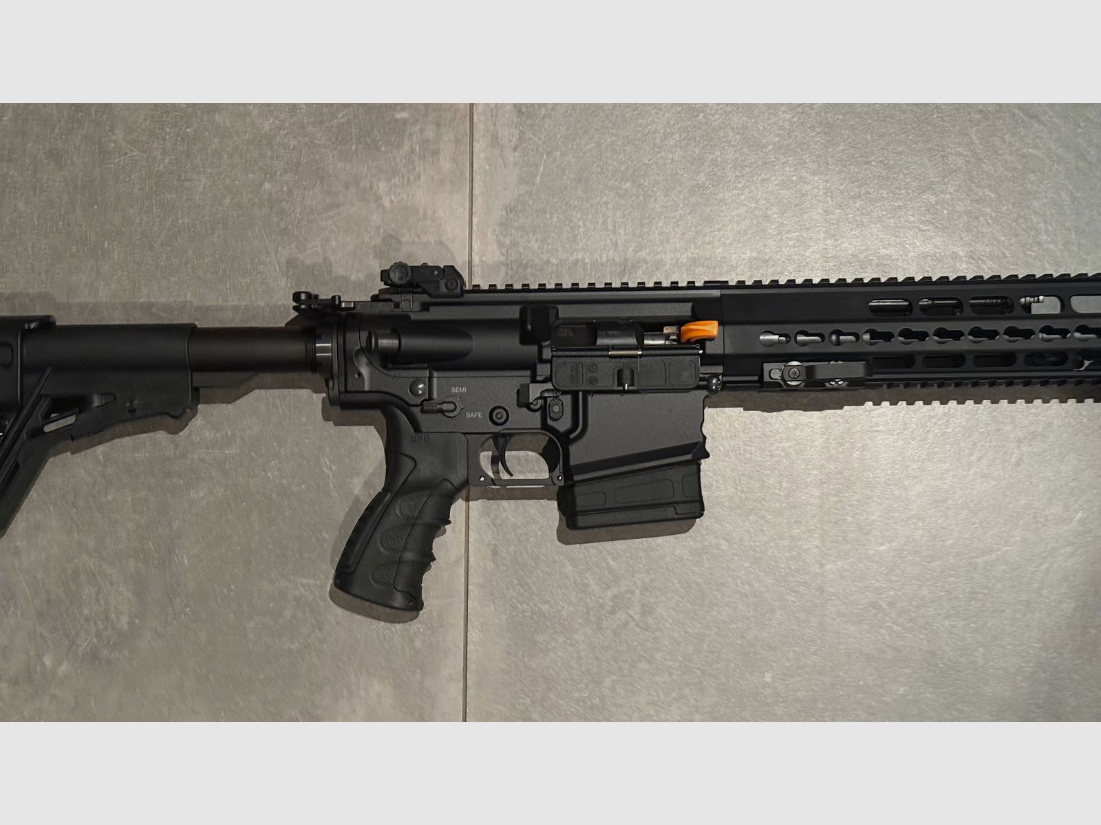 HAENEL CR308 schwarz 16,65" Lauf Direktabzug, max. 20 Schuß Gesamtleistung incl. B&T Schalldämpfer