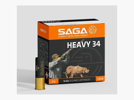 Cartuchos Saga Heavy 34 g – Calibre 12