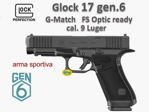 GLOCK 17 gen6 G.Match cal.9x19 FS OR