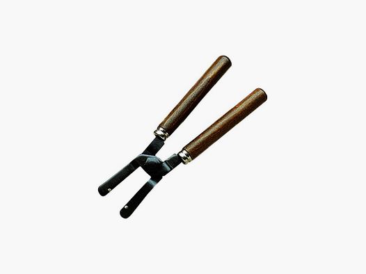 Pinza con manico in legno per stampo in acciaio