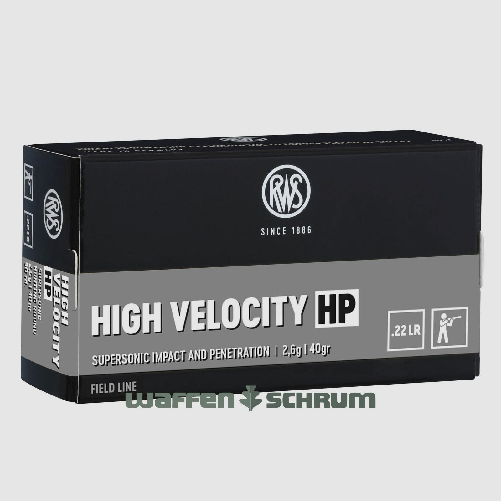 RWS .22lr High Velocity HP 2,6g - 40gr