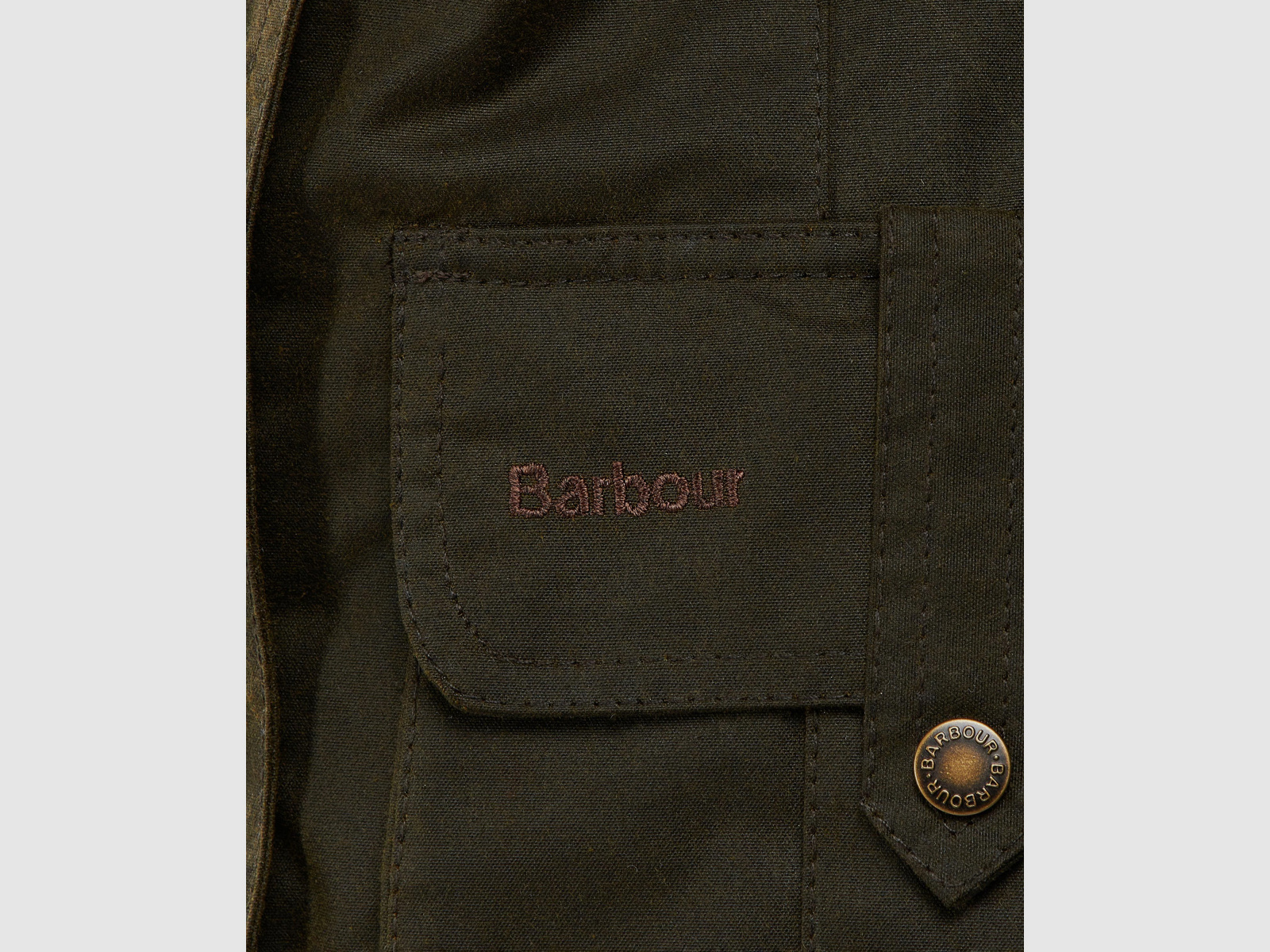 BARBOUR Wachsjacke Winter Defence Oliv