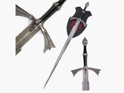 Szabla Daemona Targaryena z drewnianą ekspozycją