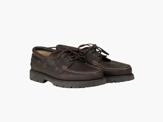 Aigle Leather Moccasins Tarmac (Dark Brown)
