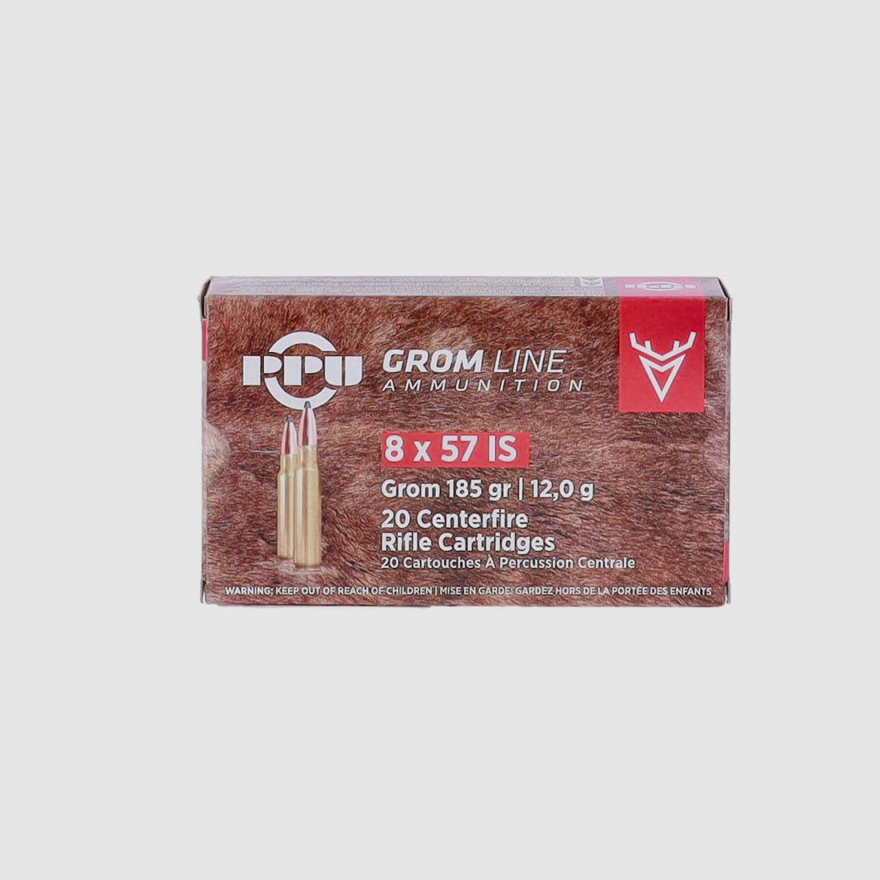 PRVI/PPU GROM 8x57 IS Teilmantel 185 gr. - 20 Stk