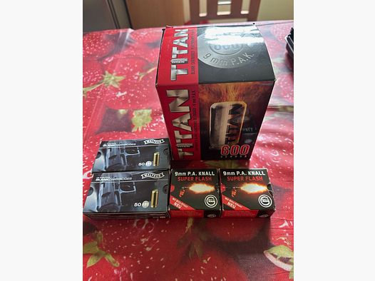 Schreckschussmunitions-Bundle 9mm P.A.K. / 750 Schuss insgesamt [NUR ABHOLUNG!!!]
