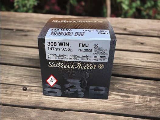 Sellier & Bellot .308 Win FMJ 147 grs