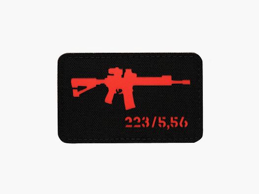 Aufnäher M-Tac AR-15 223/5,56 blackred