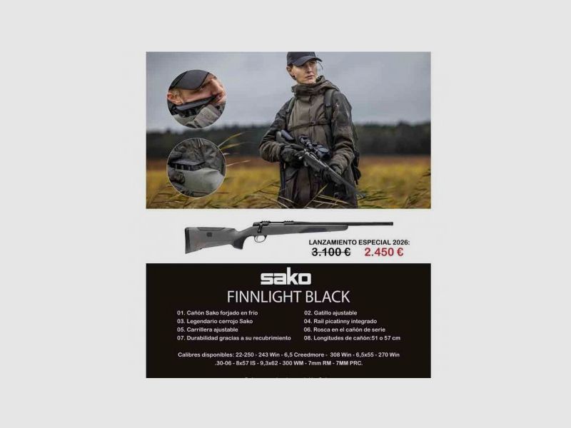 Sako Finnlight Black, immagine 1 di 2