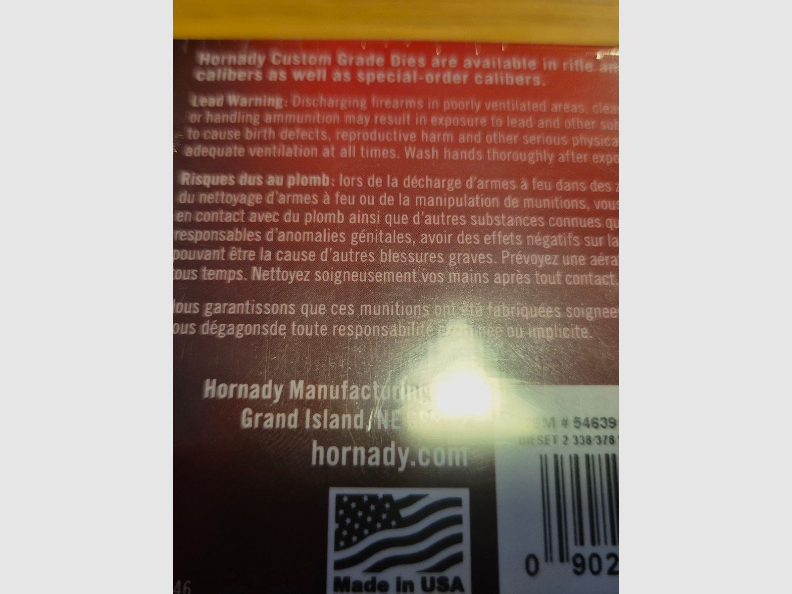 Hornady – Juego de matrices de calibración completa – .338/.378 Wby Mag