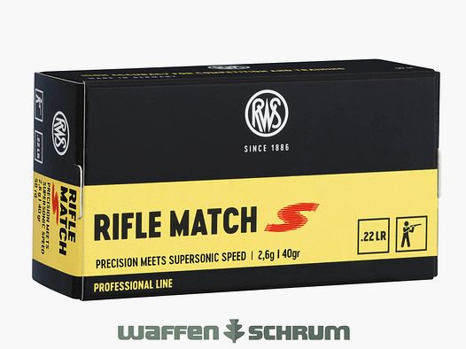 RWS Rifle Match S 2.6g - 40gr. .22lr