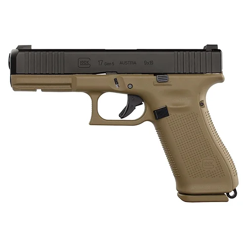 Glock – pistola / 17 Gen 5 / FS / FR / Coyote / 9mm
