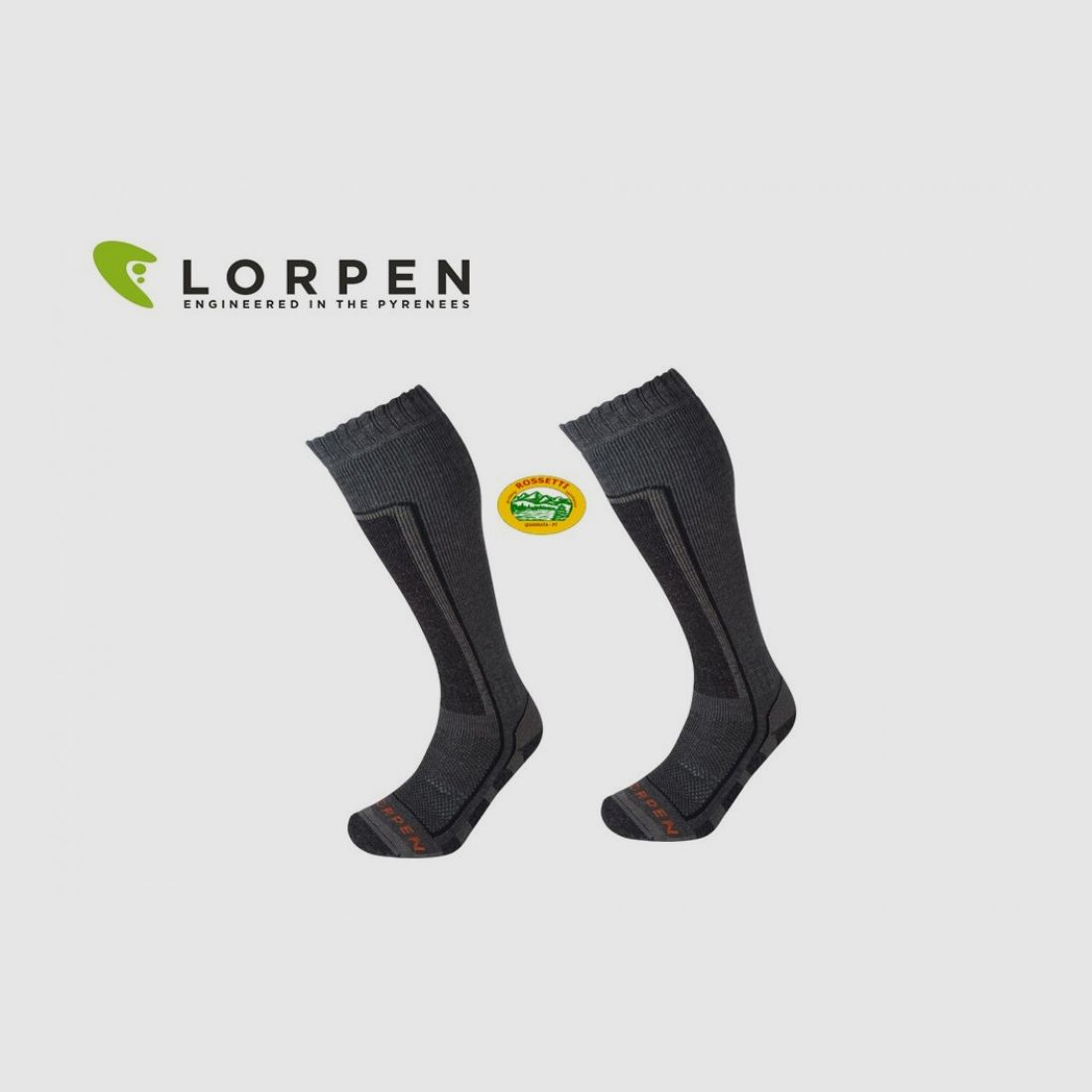 LORPEN hohe Socken Hunting Super Heavy Merinowolle