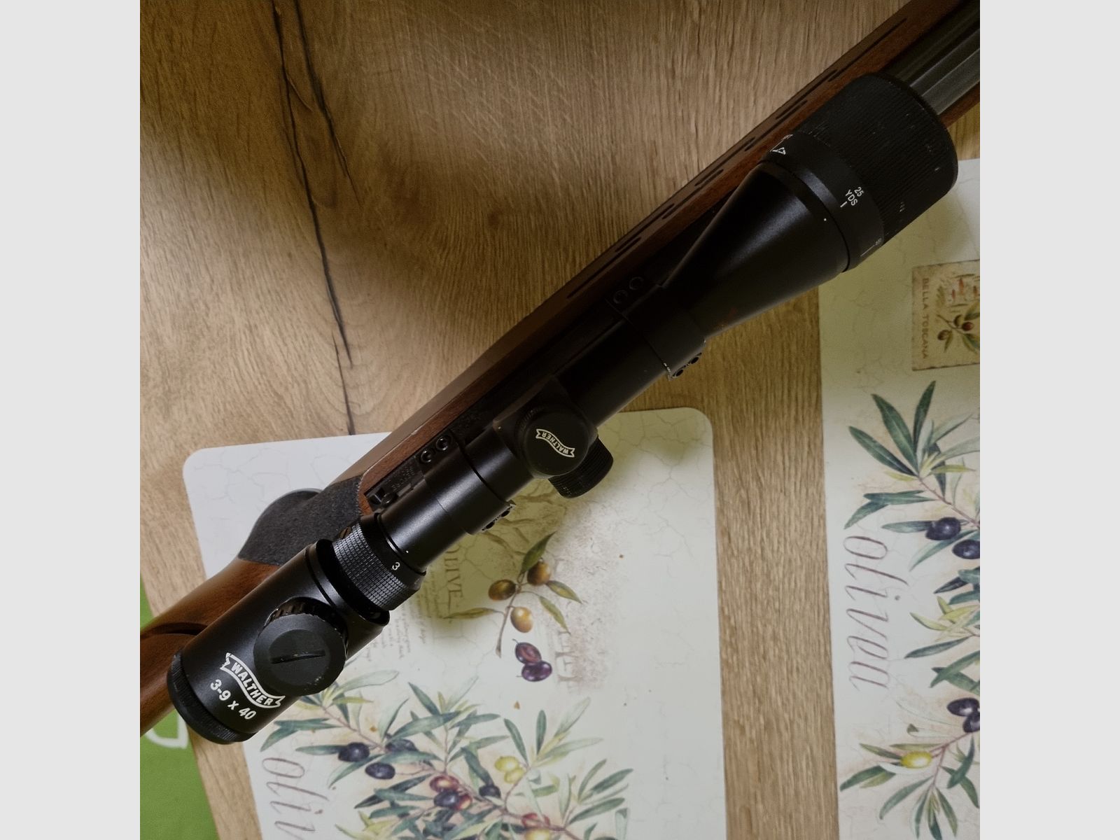 Incenso HW 98 Field Target calcio speciale rivestimento della canna filettatura della canna calibro 4,5 mm con ZF Walther 3-9x40