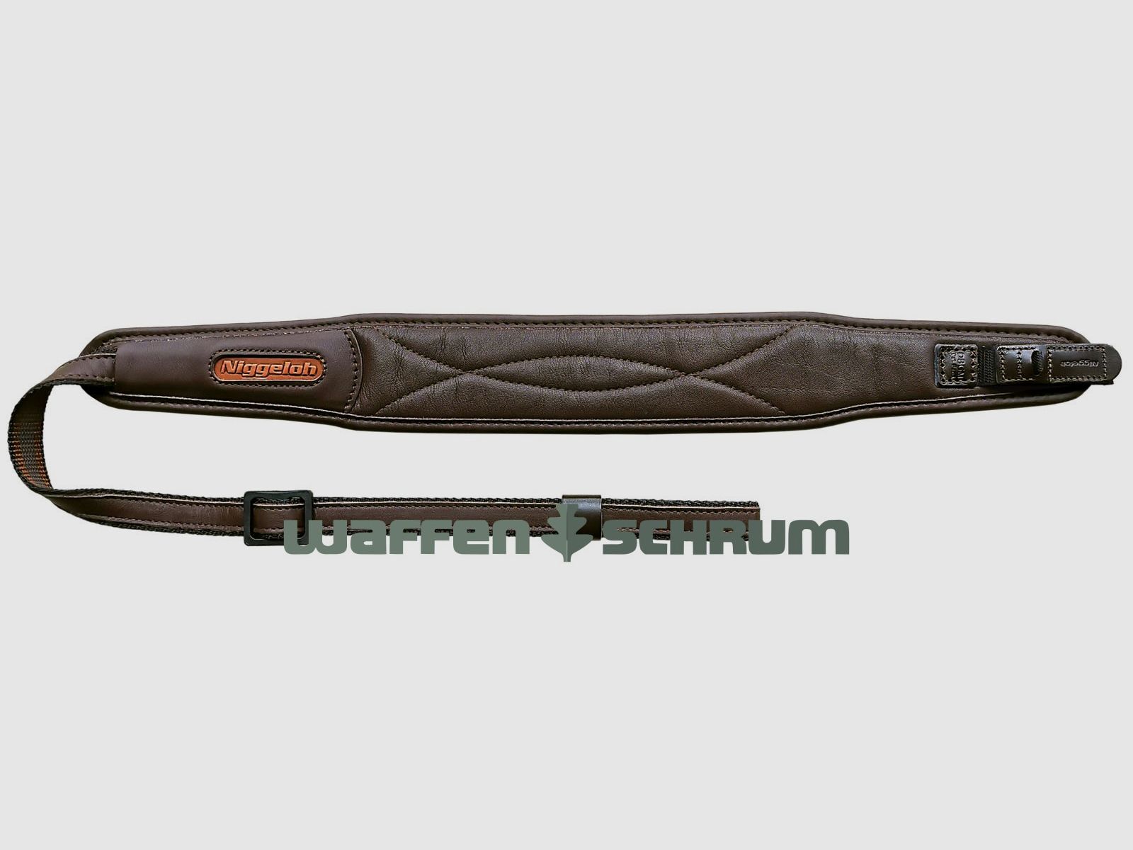 Niggeloh Gewehrriemen Premium I Leder 55x7cm / Braun