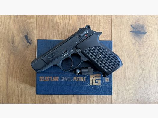 Pistolet de défense Röhm RG88 9 mm P.A.K. PTB 670 – bronzé – boîte & accessoires