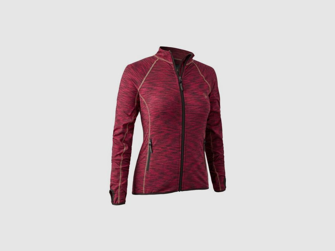 Deerhunter Lady Insulated Fleece Jacke Red melange