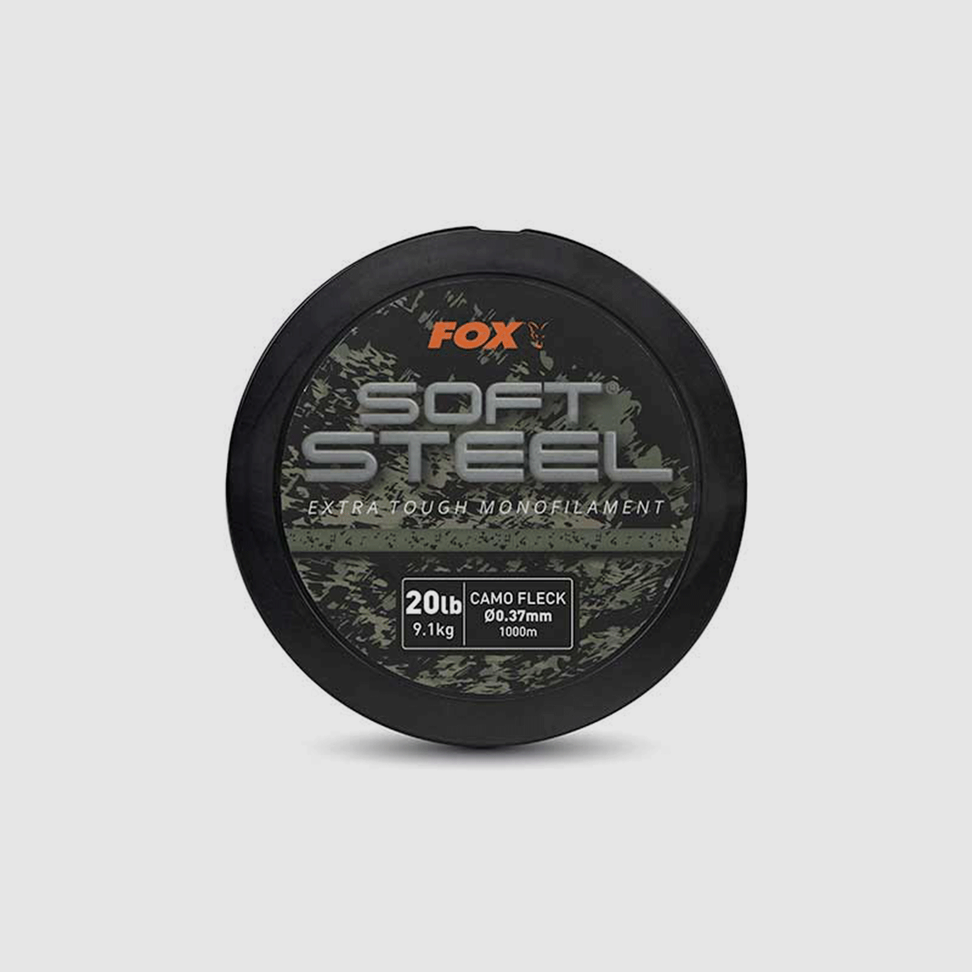 FOX – SOFT STEEL EXTRA TOUGH MONOFILAMENT 20lb 9.1kg CAMO FLECK Ø0.37mm 1000m, image 2 of 4
