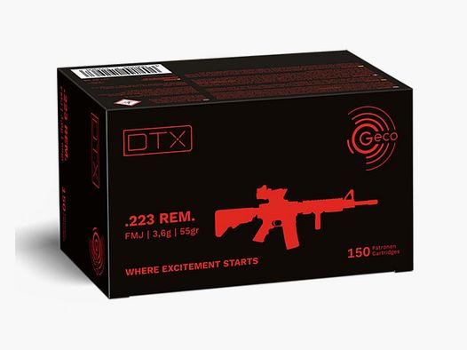 Geco FMJ DTX .223 Rem. 3.6g