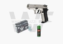 Record Cop NICKEL Schreckschusspistolen Set "S" Kaliber 9mm PAK
