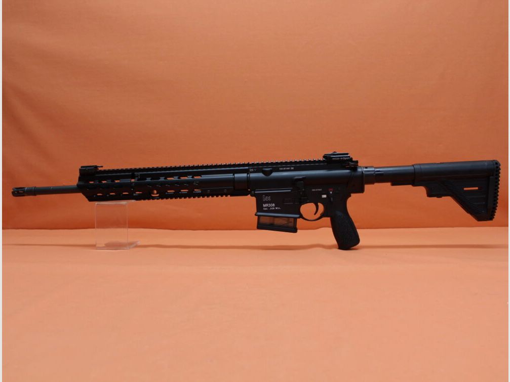 Heckler&Koch Ha. Geweer .308Win Heckler&Koch/H&K MR308 A3 20" loop Zwart HKey, Gas-piston-systeem HK417/G28