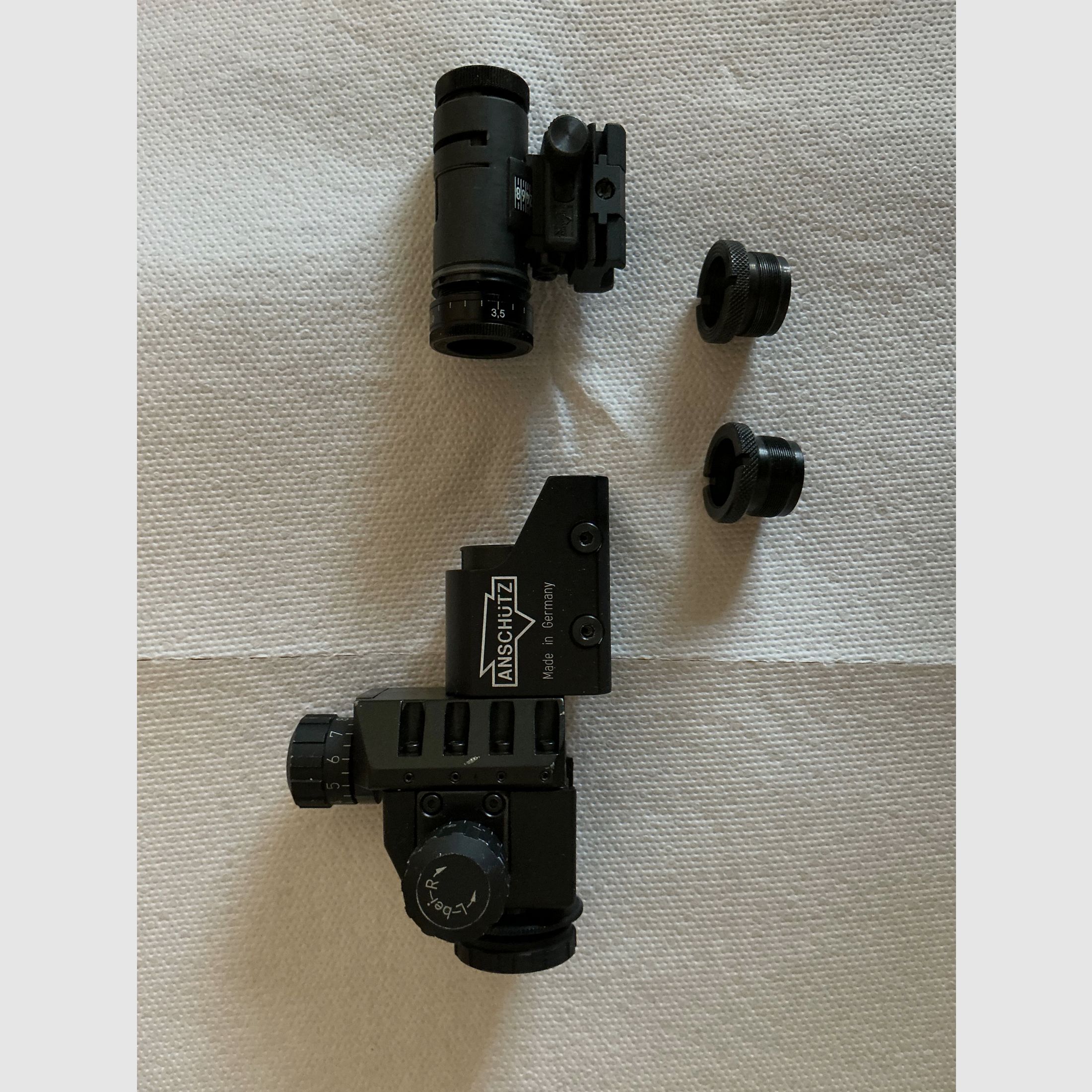 Anschütz diopter met front sight tunnel, afbeelding 2 van 2
