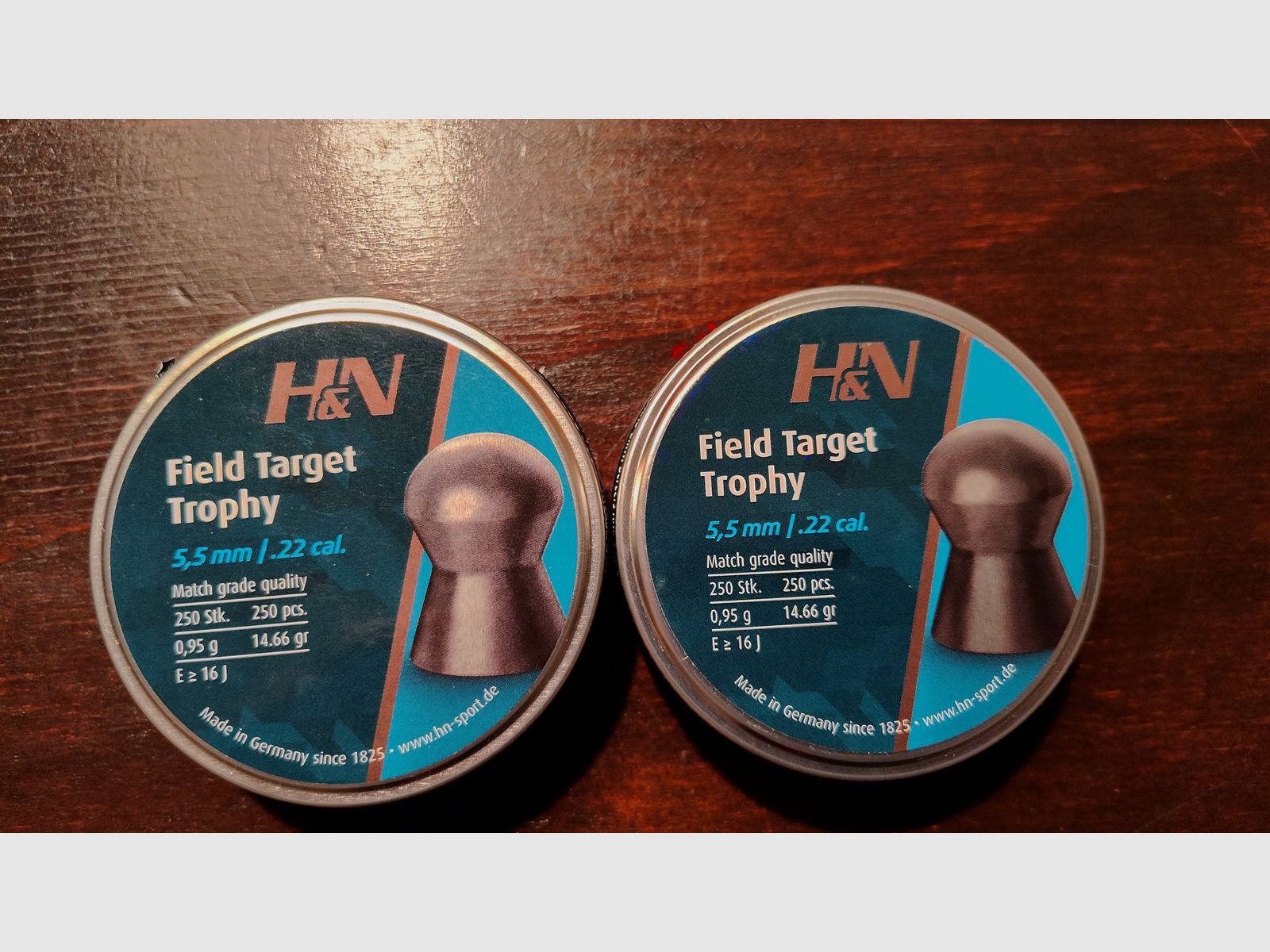 H&N Field Target Trophy Diabolo 5.5 mm/.22 cal. 500 pieces