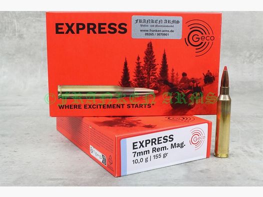 GECO Express 7mm Rem. Mag. 155gr. 10,0g 20 Stück Staffelpreise