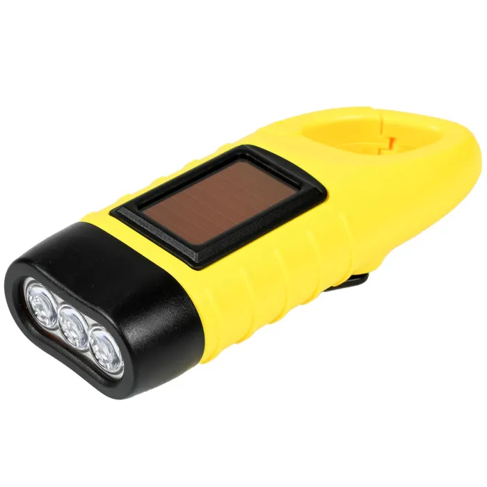 LED zaklamp "Twin Power Dynamo" in Geel