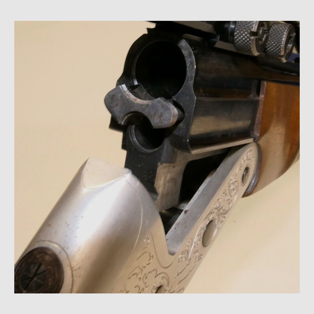 Heym Gebrauchtwaffe Bockbüchsflinte Heym Mod22 SE im Kal.7x57R u. 16/70 Inkl. ZF Zielfernrohr Tasco Optic