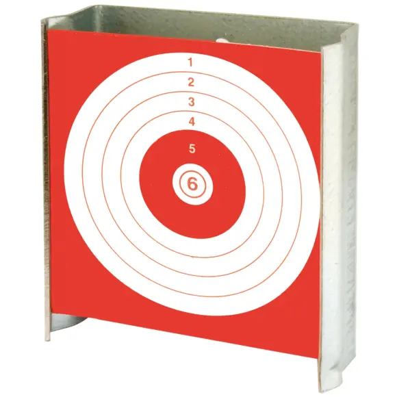 Doel Shoot Again plat 10 cm x 10 cm, afbeelding 1 van 2