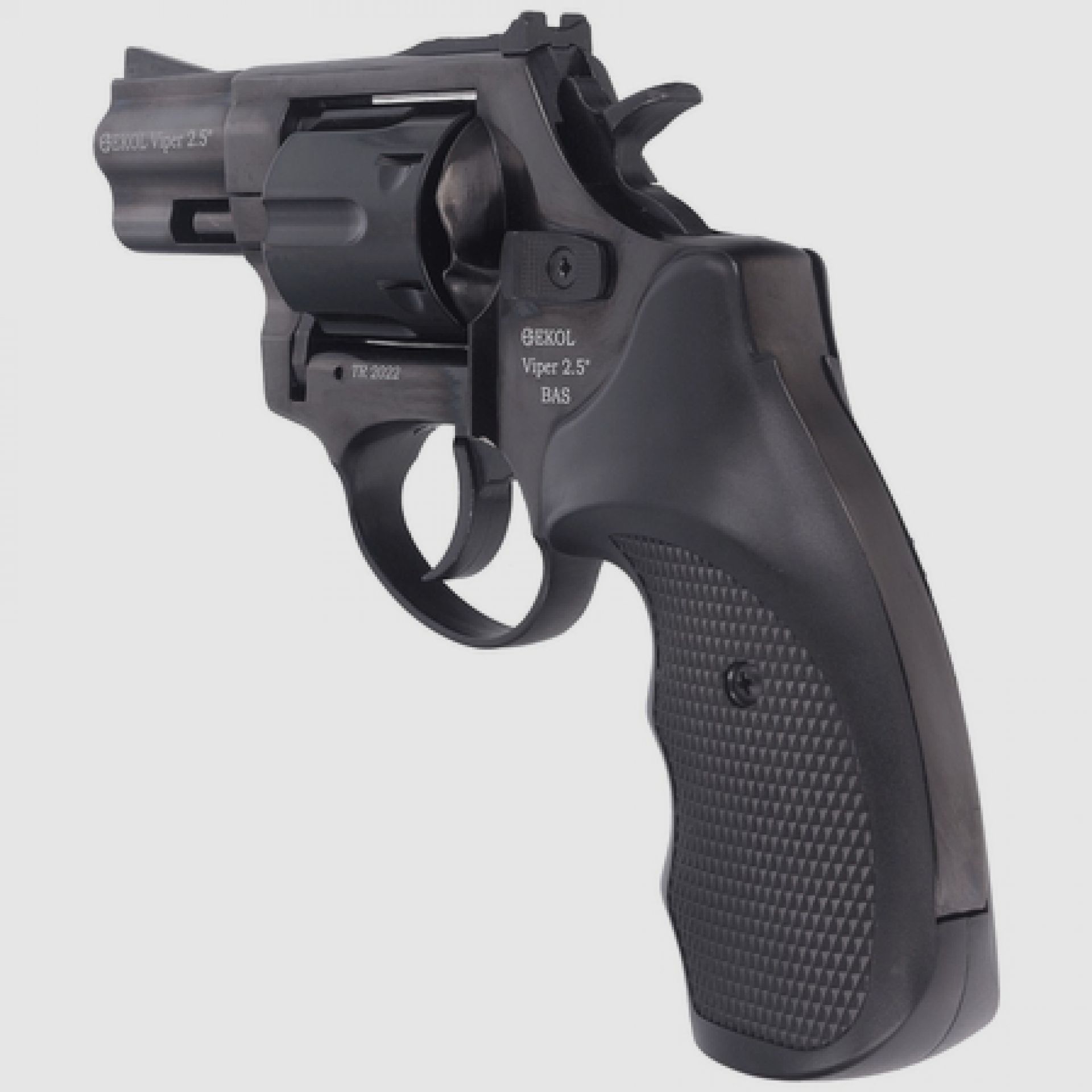 Schreckschussrevolver BAS Voltran EKOL Viper 2.5'' Black Kal. .22 Long Blanc, Bild 6 von 7