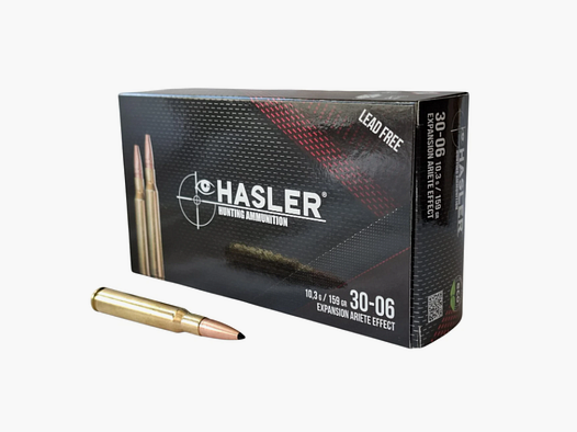Hasler Ariete .30-06 Spr. in 10,3 Gramm / 159 Grain 20 Schuss – bleifreie Jagdmunition #124051
