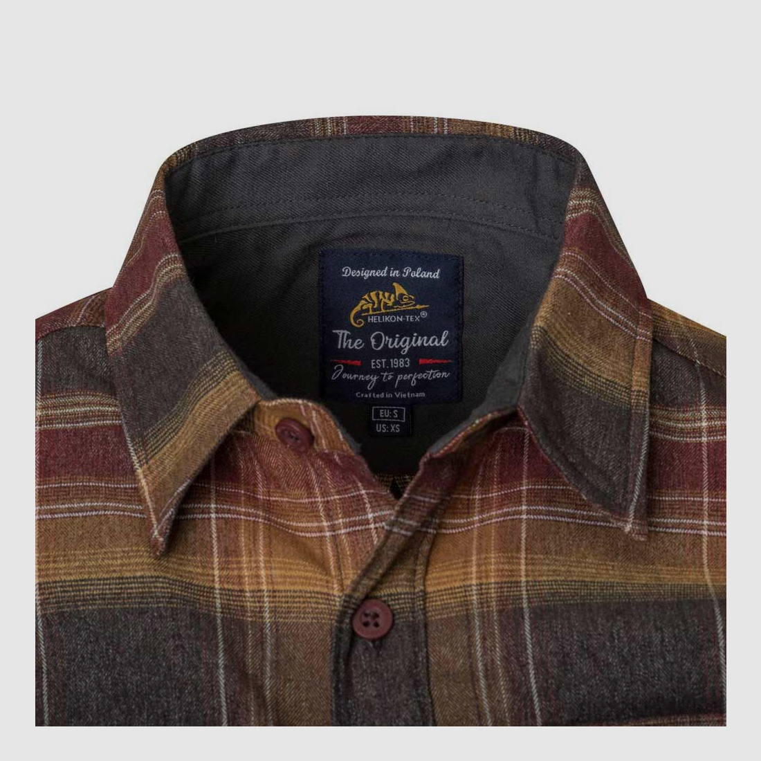 HELIKON-TEX GREYMAN SHIRT AMBER PLAID