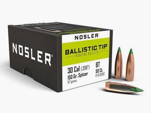 Nosler Geschosse .30 Cal 150gr Spitzer #30150