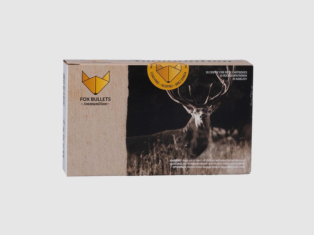 Fox-Bullets 7x57 R Hunter Classic 8,4g/130gr Büchsenpatronen Bleifrei