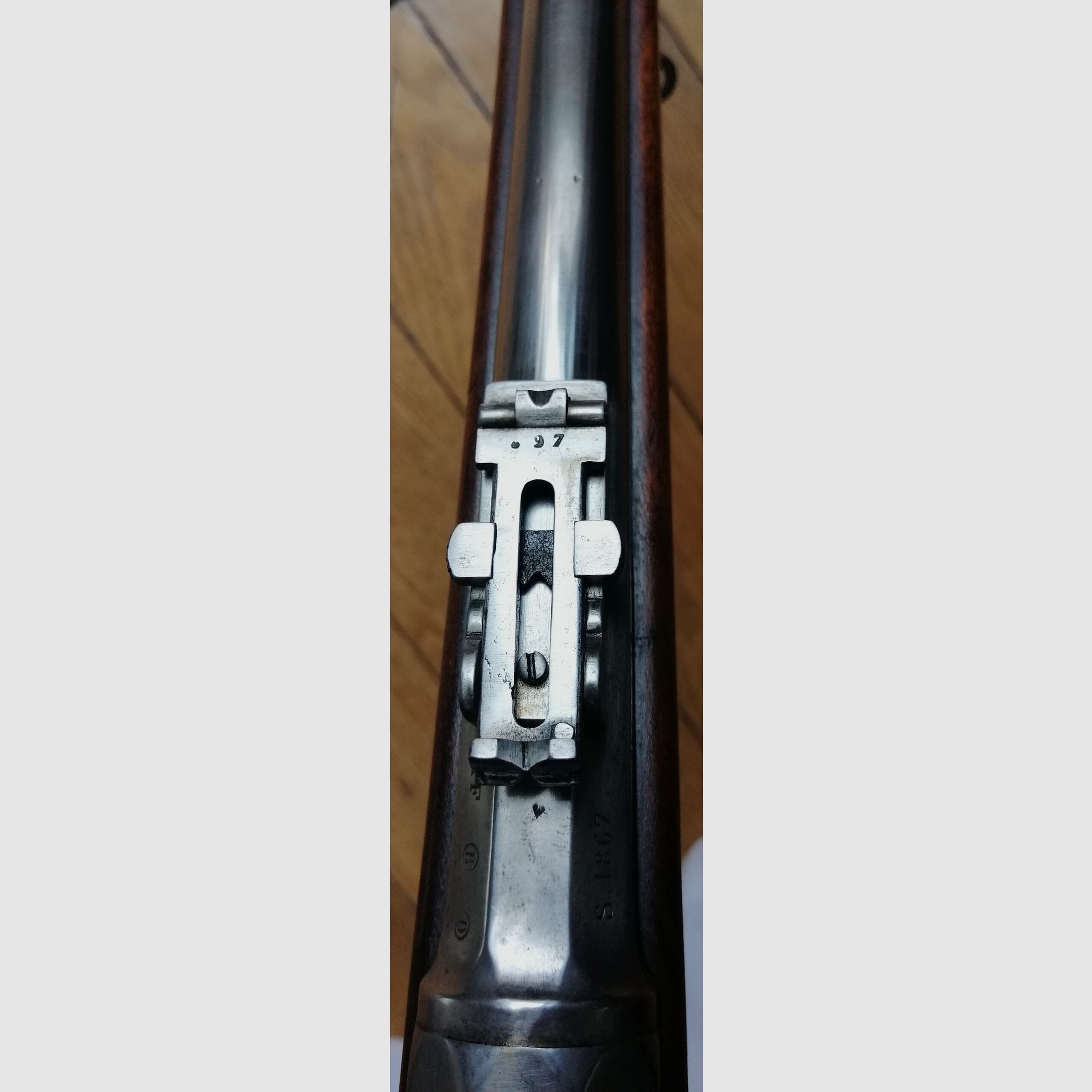 Rare et beau Fusil Chassepot 1866 du 1er Type – monomatricule – 1er Zouave – Excellent état, image 27 sur 41