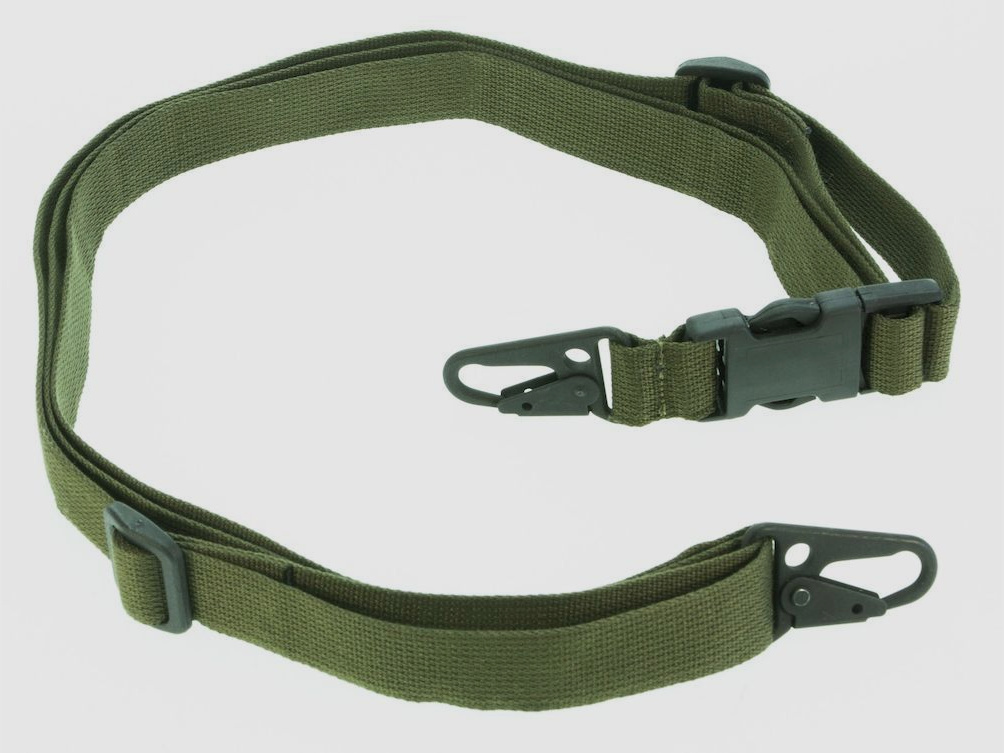 Heckler & Koch 3 Punkt Trageriemen mit Schnellverschluss, 25 mm, olivgrn