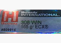 Hornady ECX - lead-free - 165grs