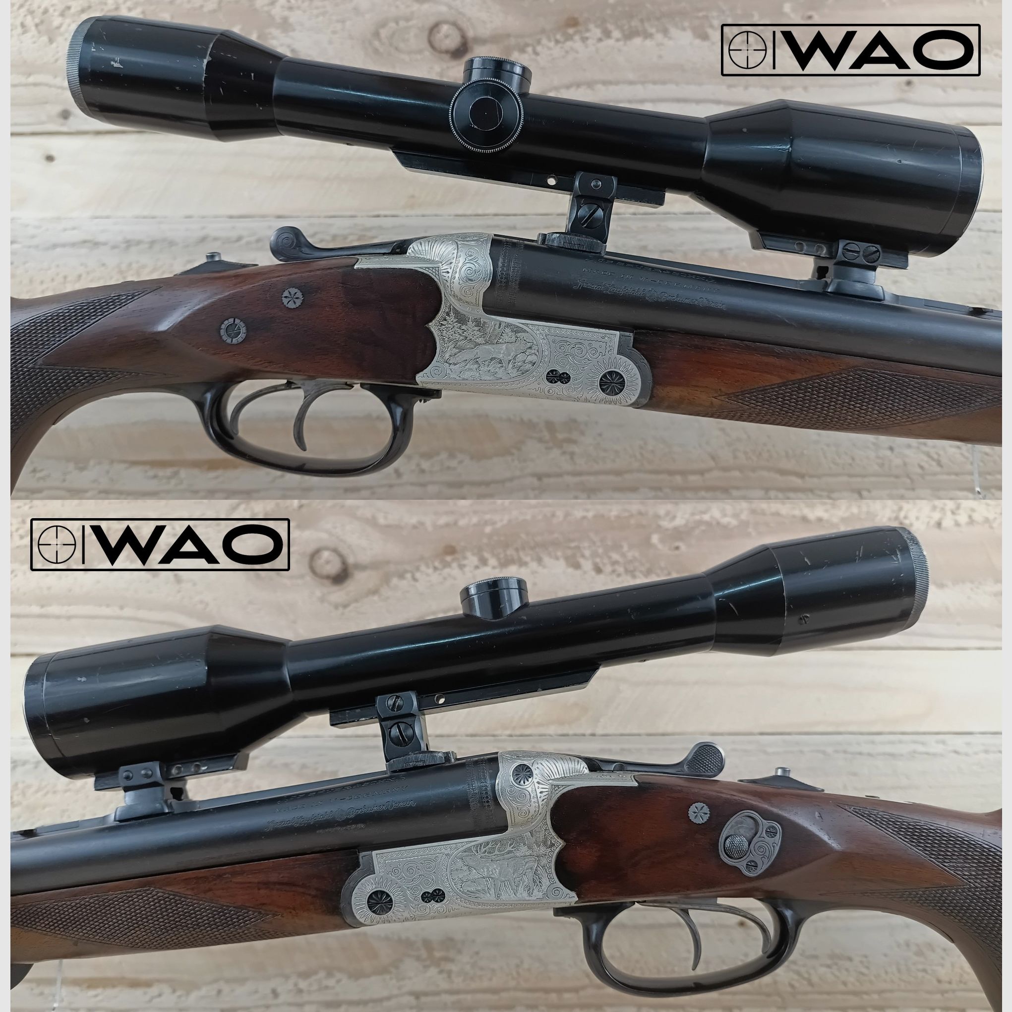 Sauer & Sohn Mod. 3000 Luxus Drilling, Kal.: 7x57R; 16/70 *mit Optik*