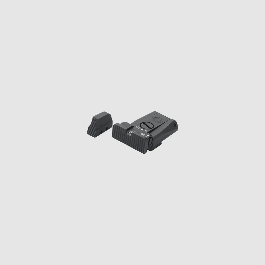 LPA SPR98BE07 Micrometer Sight Set for Beretta 92, 96, 98, M9 and M9A1 – Black Sight Picture